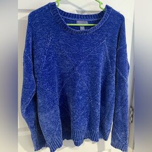 Laura Scott Soft Sweater Periwinkle Blue Crewneck